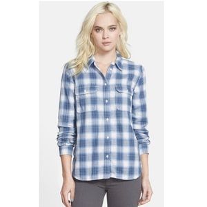 PAIGE | Trudy denim plaid shirt